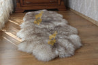 Sheepskin Rug 2-in-1 Coffee Tip (200×70 cm) – Natural Fur Carpet