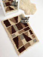 Wool Rug “Latte XL” 70×110 cm – Handmade Natural Wool