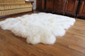 Sheepskin Rug 12-in-1 (200×270 cm) – Natural White Fur Carpet