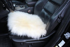 Sheepskin Car Seat Pad White 50×50 cm – Natural Fur Cushion