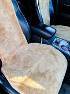 Mini Sheepskin Car Seat Covers Beige (120×56 cm) – Natural Fur Universal Fit