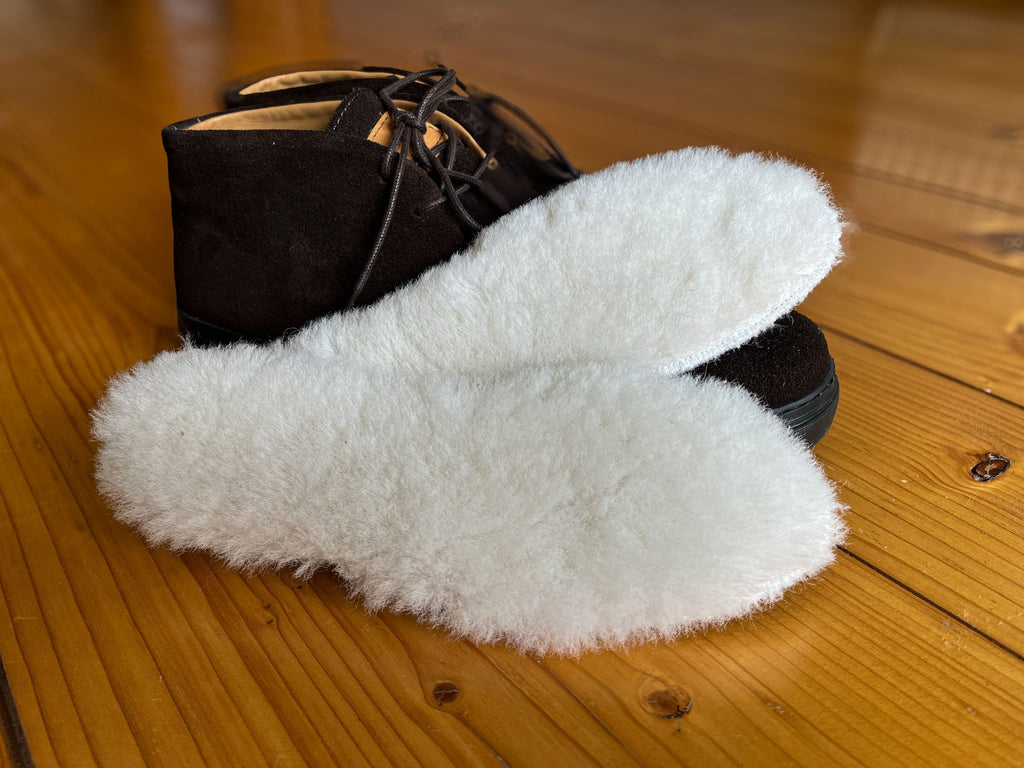 Sheepskin Insoles 100% Natural – Warm Wool Shoe Inserts (Sizes 36–45)