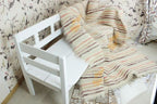 Carpathian Wool Blanket “Colors of Summer” 190×220 cm – Premium Handmade Natural Wool
