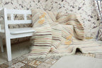 Carpathian Wool Blanket “Colors of Summer” 190×220 cm – Premium Handmade Natural Wool