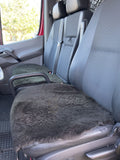 Sheepskin Van Seat Covers Set (1+2) Bottle Green – Natural Fur Universal Fit