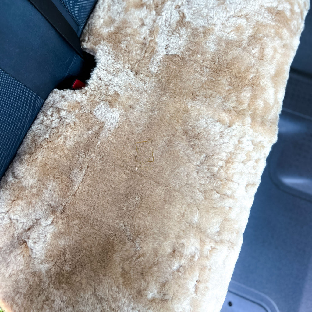 Sheepskin Van Seat Covers (1+2) Beige – Natural Fur Universal Fit