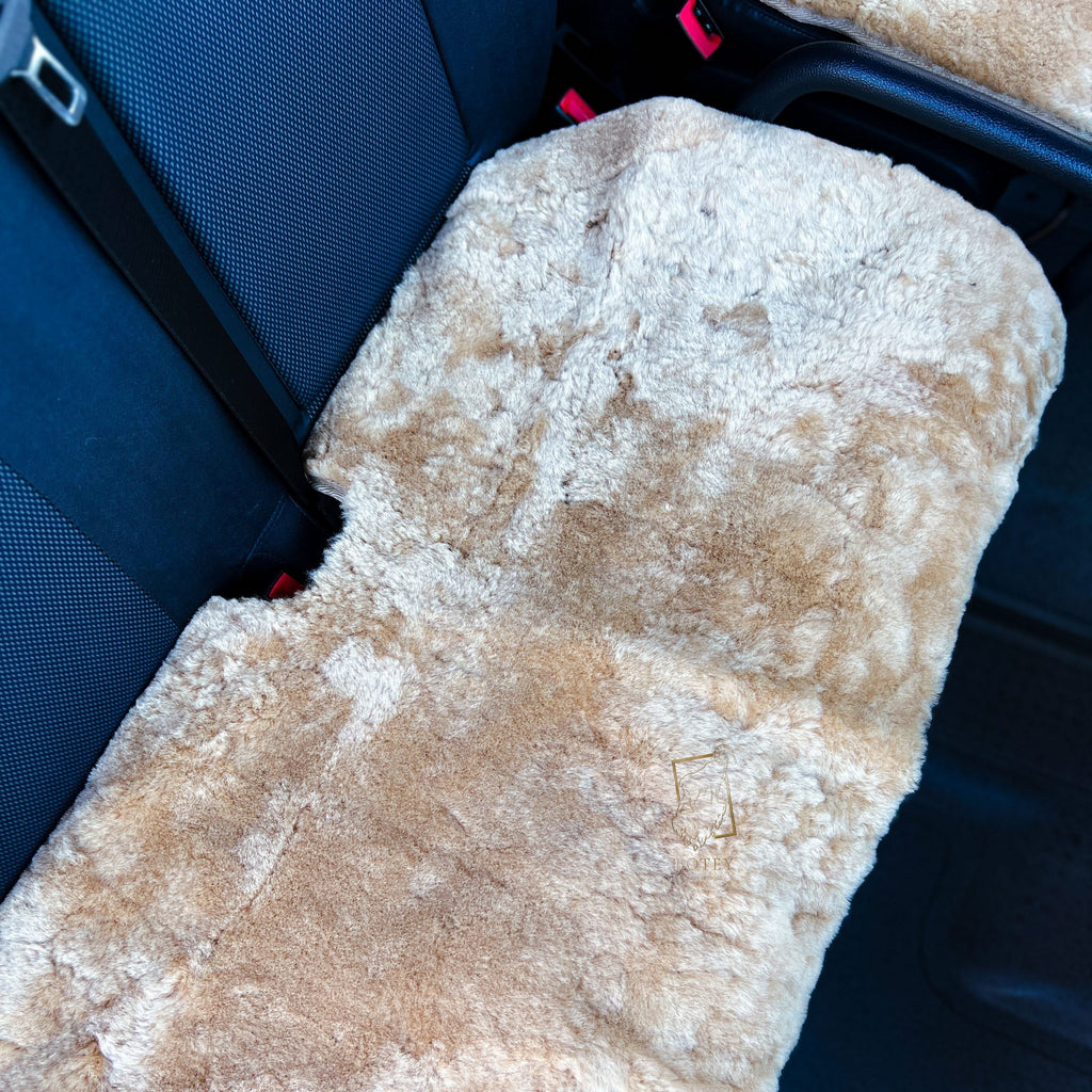Sheepskin Van Seat Covers (1+2) Beige – Natural Fur Universal Fit