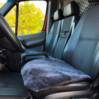 Sheepskin Van Seat Covers (1+2) Grey – Natural Fur Universal Fit