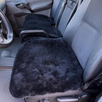 Sheepskin Van Seat Covers (1+2) Black – Natural Fur Universal Fit