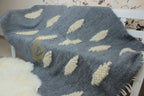 Carpathian Wool Blanket “Clouds” 150×200 cm – Handmade Natural Wool