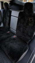 Sheepskin Rear Seat Covers With Backrest – Natural Fur Universal Fit