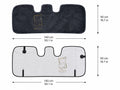 Sheepskin Rear Seat Covers Grey (140×50 cm) – Natural Fur Universal Fit