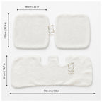 Sheepskin Rear Seat Covers White (140×50 cm) – Natural Fur Universal Fit