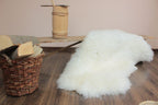 White Sheepskin “Snow White” 120×70 cm – Premium Long Wool Hide