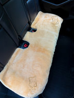 Premium Genuine Sheepskin Front Car Seat Covers with Headrest – Brown
