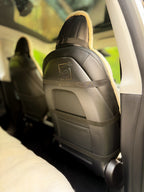 Premium Genuine Sheepskin Front Car Seat Covers with Headrest – Brown