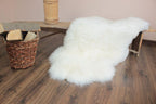 White Sheepskin “Snow White” 120×70 cm – Premium Long Wool Hide
