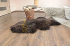 Dyed Brown Sheepskin 110×65 cm – Natural Wool Rug