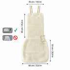 Mini Sheepskin Car Seat Covers White (118×60 cm) – Natural Fur Universal Fit