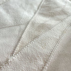 Square Sheepskin Seat Cover 50×50 cm White – Patchwork Natural Wool Cushion