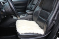 Sheepskin Seat Pad White 50×50 cm (Medium Pile) – Natural Fur Cushion