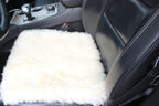 Sheepskin Seat Pad White 50×50 cm (Medium Pile) – Natural Fur Cushion