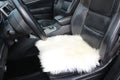 Sheepskin Seat Pad White 40×40 cm (Long Pile) – Natural Fur Cushion