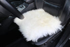 Sheepskin Seat Pad White 40×40 cm (Long Pile) – Natural Fur Cushion