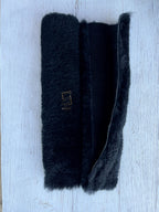Sheepskin Seat Belt Covers Black – Natural Fur Universal Fit