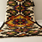 Carpathian Wool Blanket “Gold of the Carpathians” 200×300 cm – Premium Handmade Natural Wool