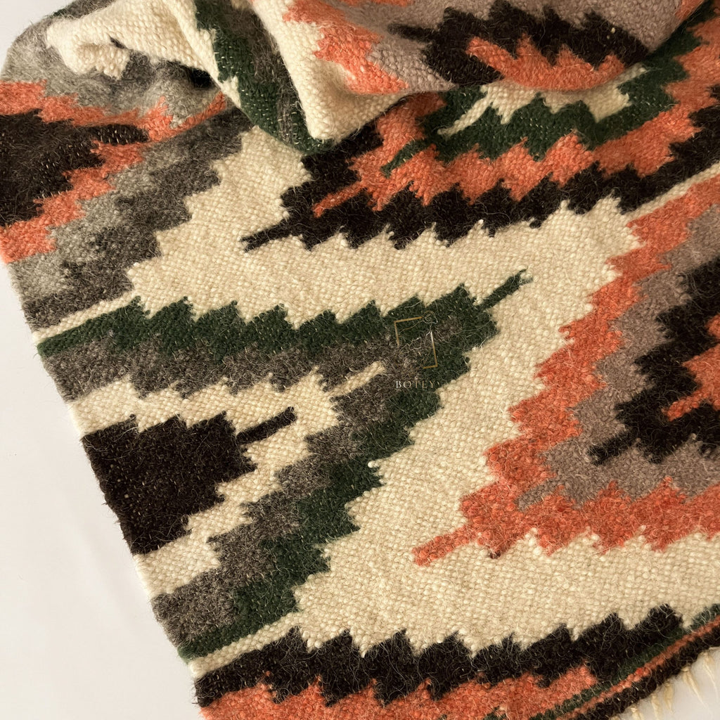 Carpathian Wool Blanket “Kosmach” 150×220 cm – Premium Handmade Natural Wool