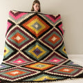 Carpathian Wool Blanket “Jerga” 200×220 cm – Premium Handmade Natural Wool