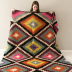Carpathian Wool Blanket “Jerga” 200×220 cm – Premium Handmade Natural Wool