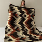 Carpathian Wool Blanket “Legend” 150×200 cm – Premium Handmade Natural Wool