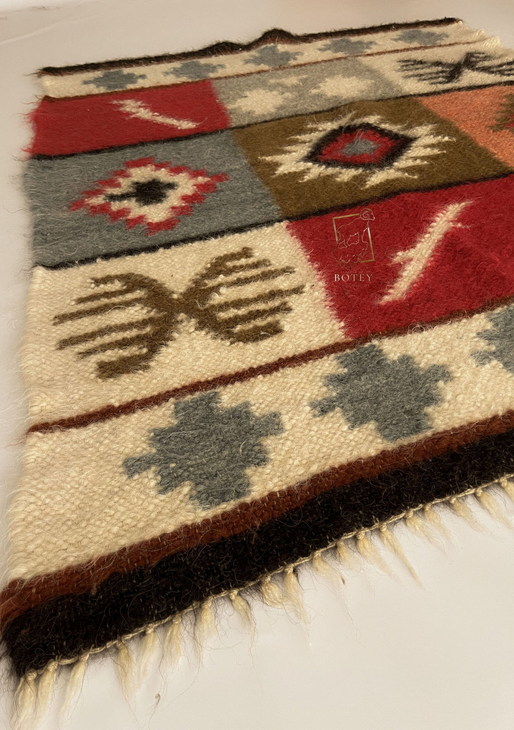 Carpathian Wool Blanket “Colorful Dream” 150×200 cm – Premium Handmade Natural Wool