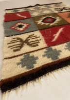 Carpathian Wool Blanket “Colorful Dream” 150×200 cm – Premium Handmade Natural Wool