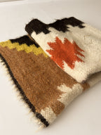Carpathian Wool Blanket “Kaleidoscope” 150×200 cm – Premium Handmade Natural Wool