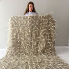 Carpathian Long Wool Blanket 150×210 cm – Premium Handmade Natural Wool