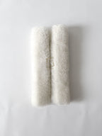 Sheepskin Seat Belt Covers White – Natural Fur Universal Fit