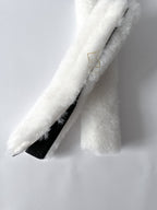 Sheepskin Seat Belt Covers White – Natural Fur Universal Fit