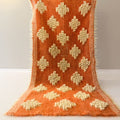 Wool Runner Rug “Golden Field” 80×200 cm – Handmade Natural Wool