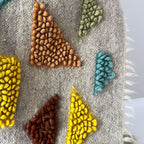Wool Runner Rug “Jewelry” 80×150 cm – Handmade Natural Wool