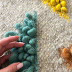 Wool Runner Rug “Jewelry” 80×150 cm – Handmade Natural Wool