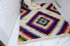 Carpathian Wool Blanket “Peacock Feather Blue” 150×200 cm – Premium Handmade Natural Wool