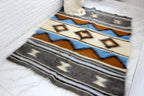 Carpathian Wool Blanket “Mountains” 150×210 cm – Premium Handmade Natural Wool