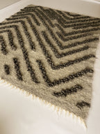Carpathian Wool Blanket “Rocks” 150×200 cm – Premium Handmade Natural Wool