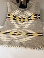 Carpathian Wool Blanket “Cupid’s Arrows” 200×220 cm – Premium Handmade Natural Wool
