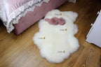 White Sheepskin Rug LUX New Zealand 120×70 cm – Premium Long Wool Hide