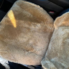 Maxi Sheepskin Car Seat Covers (120×60 cm) – Universal Natural Fur Beige