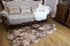 Sheepskin Rug 4-in-1 Copper Ombre (200×110 cm) – Natural Fur Carpet